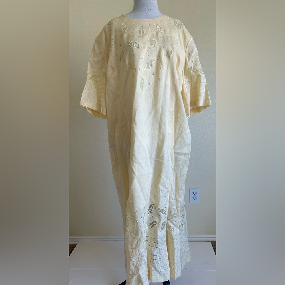 Asymmetrical Cream Dress with Relaxed Fit